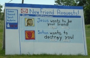 weird church sign
