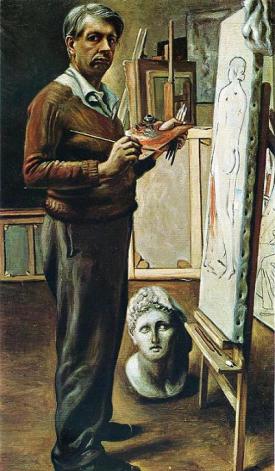 de Chirico self-portrait-in-the-studio-1935